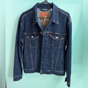 Men’s Levi's Dark Blue Trucker Jean Jacket - Size Medium